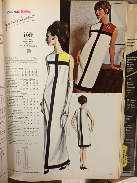 vogue yves saint laurent 1966